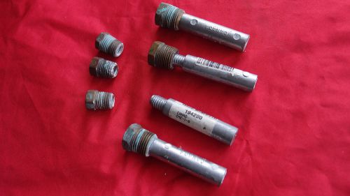 4x canada metal cme-1 zinc engine anode w/3/8" plugs + 2x 1/4" bronze plugs