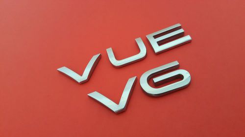 Used 2004 saturn vue v6 rear chrome oem emblem letters logo (02 03 04 05 06 07)