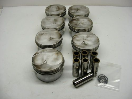 (7) 4.132 sbc -12 chevy dome je pistons 928 pin 1.100 c/h brodix race 060916-26