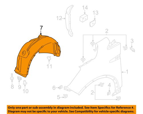 Ford oem 15-16 escape-fender liner right cj5z16102b