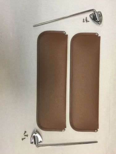 1948-1952 fork truck sun visor set f1 visors brackets and screws