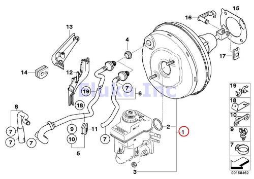 Bmw oem power brake unit depression brake booster e65 e66 34326779736