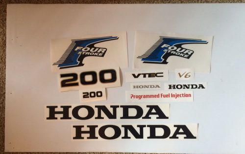 Honda 200 hp  outboard 4-stroke decal kit fourstroke reproduction