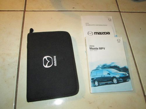 2004 mazda mpv owners manual with case guide books