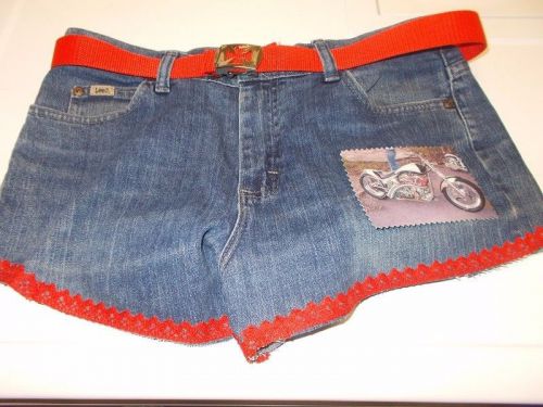 Personalized photo shorts--lee--size 8p--unique one of a kind--