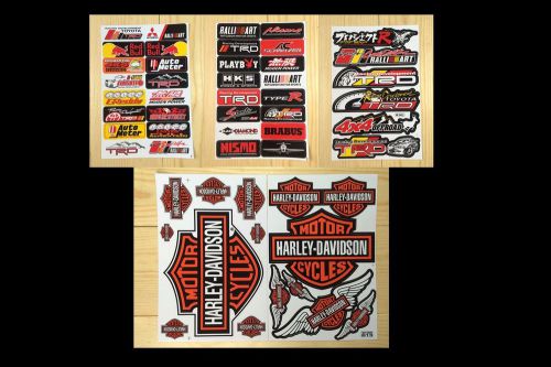 Sticker racing athlete decals:offset printed set 5 sheet