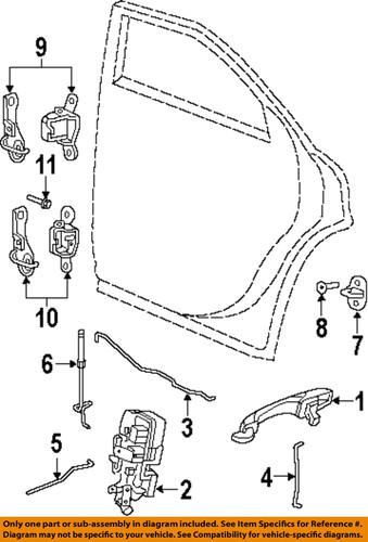 Mopar oem 4575892aa lock & hardware-rear door-latch