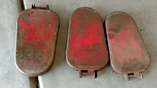 Set of three vintage road flare/reflector micro-flex micro-flare. very cool!