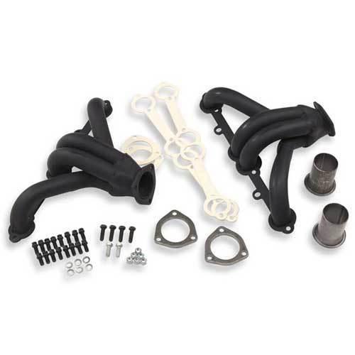 Flowtech 11000 block hugger headers 1-5/8" chevy small block painted