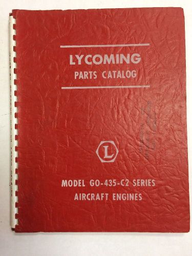 1958 lycoming go-435-c2 series original illustrated parts catalog