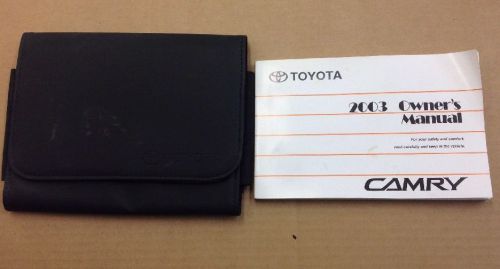 128886. toyota camry 2003 owners manual book set oem used