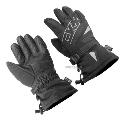 Snowmobile ckx throttle series gloves adult black large winter snow waterproof