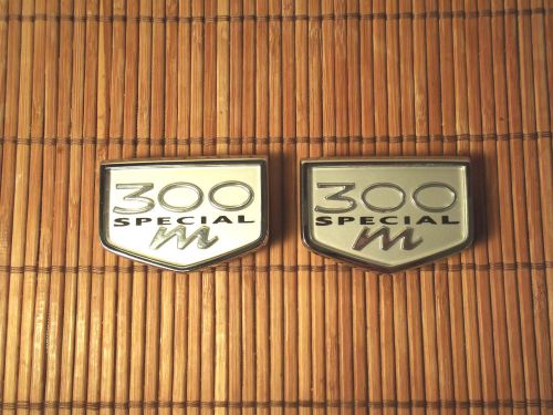 2004 chrysler 300 special m left and right fender emblem emblems oem 02 03 04