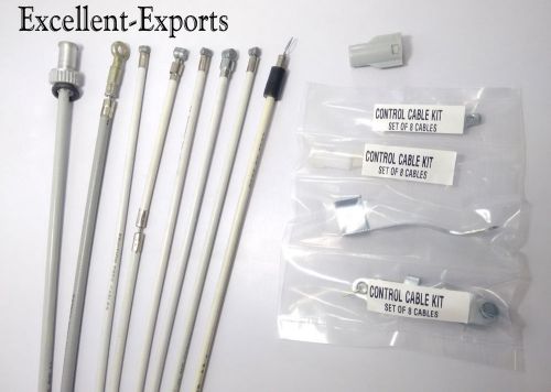 Vespa px125 stella lml control cables set 8 cables friction free new p1466