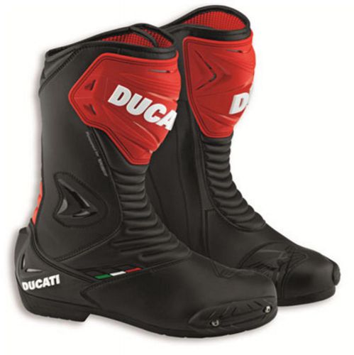 Ducati sport 2 road racing motorcycle boots leather black