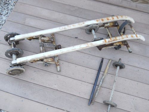 1979 skidoo 444 l/c everest snowmobile: complete slide rail suspension