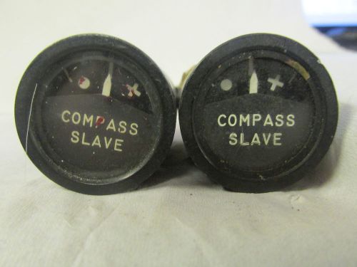 P25 a pair of one inch collins slave compass indicators