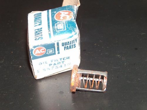 Ac delco 1969 chevy corvette gm nos 427 oil filter bypass check valve