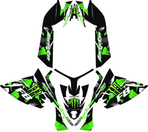 Snowmobile wrap artic cat f8 decal wrap kit 05-12  me v2 with tunnels