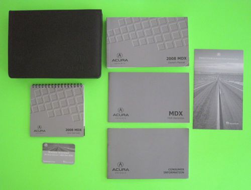 2008 acura mdx factory owner&#039;s manual set &amp; case *oem*