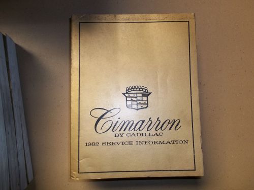1982 cadillac cimarron service information