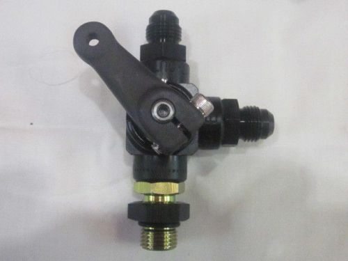 3 way shut off valve -10an enderle hilborn  pump saver device--injection