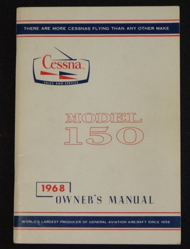 1968 cessna 150 owners manual good condition