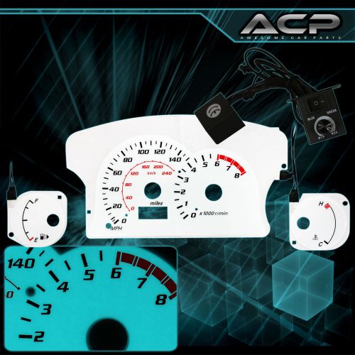 Sell White Indiglo Gauge Dashboard Cluster 8K RPM Upgrade For 0004