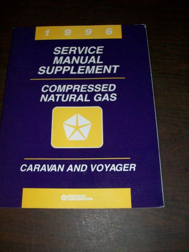 1996  compressed n gas voyager town &amp;country caravan dealer service manual shop