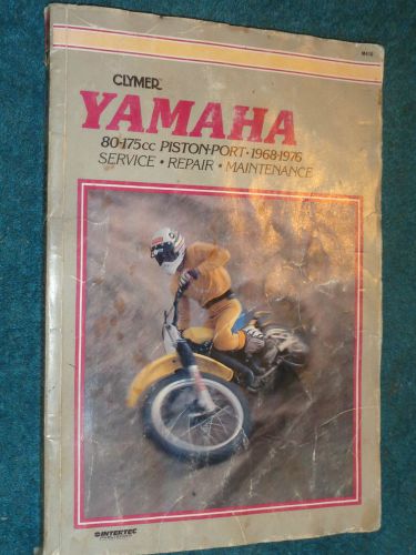 1968-1976 yamaha 80-175cc piston port shop book / clymer repair manual 75 74 73+