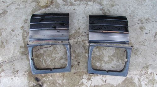 1984 1985 toyota celica supra headlight trim bezels complete lh rh flip up cover
