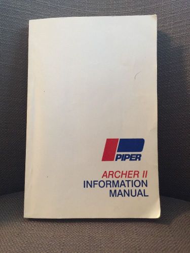 Piper archer ii information manual
