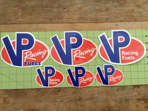 Vp racing fuels decals stickers lot of 6 nhra drag racing