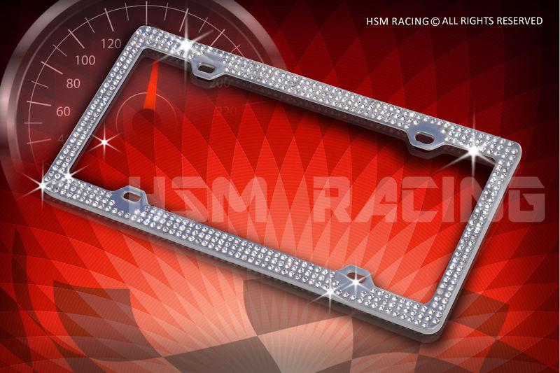 Sell Bling 3 Rows WhiteA Type Cap REAL CRYSTAL Embedded Chrome License