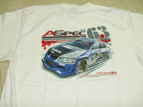 ----free ship----shirts t shirt large*mitsubishi evo 8 a spec 4g63