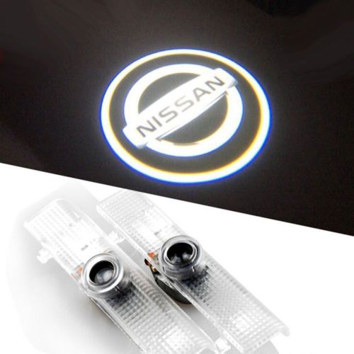 Led car door welcome laser projector logo courtesy ghost shadow light for nissan