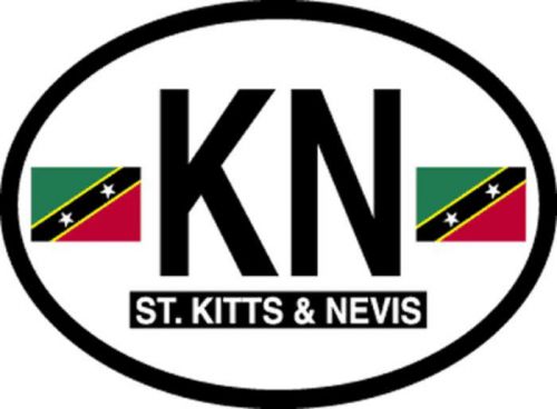St kitts and nevis vinyl sticker decal bumper flag country