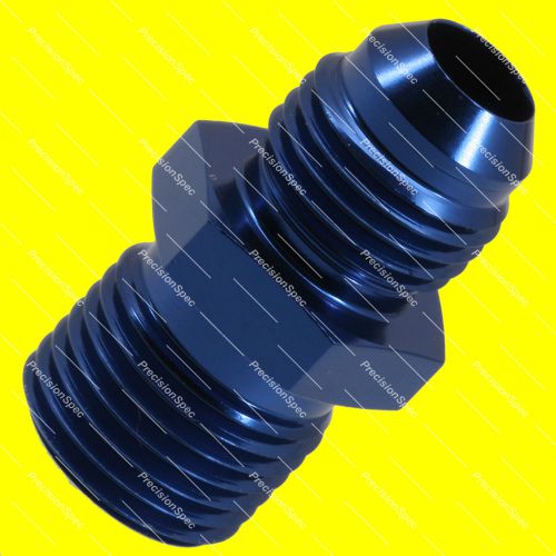 An6 6an jic male flare to m16x1.5 metric fitting adapter blue w/ 1yr warranty