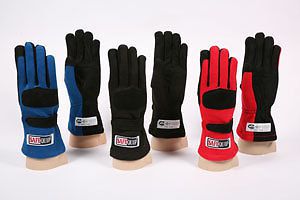 Racequip double layer sfi 3.3/5 driving racing gloves choice of size &amp; color