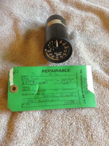 General electric percent rpm ge tachometer indicator #8dj81 parts repair airline