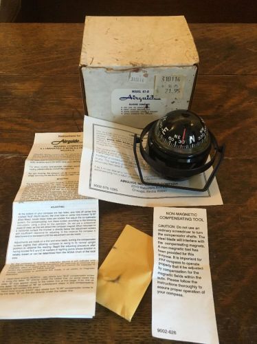 Vintage airguide marine compass model 87-b unused orig. box &amp; instructions usa