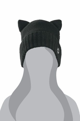 Arctic cat youth cat ear beanie / hat - osfm - black 5263-043