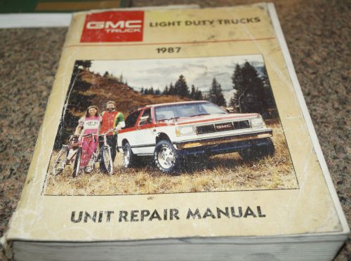 1987 gmc pickup truck factory engine &amp; transmission overhaul service manual
