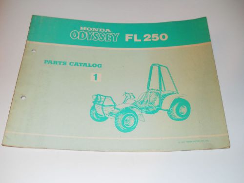 Honda fl250 odyssey parts catalog manual rare