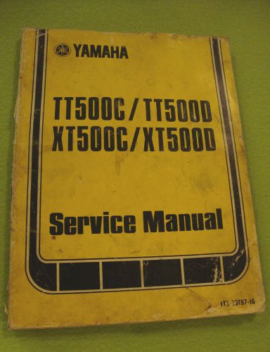 1976-1977 yamaha xt500 tt500 500cc singles service manual oem lit-11616-00-55s