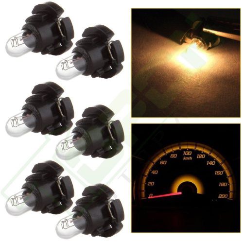 6pcs warm white t4/t4.2 neo wedge original hvac climate light bulbs switch 10mm