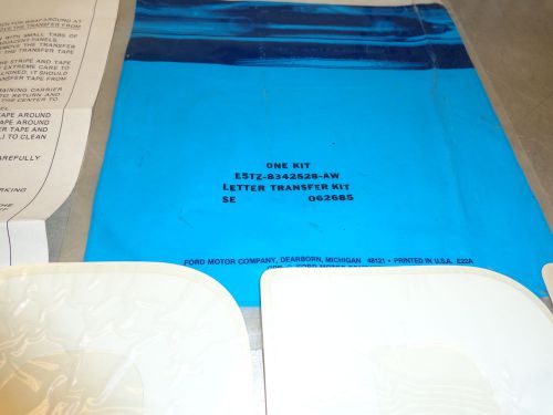 Ford oem e5tz-8342528-aw ford tailgate decal letter white stick on transfer