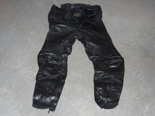 Vanson black motorcycle leather pants mark 2 sport rider medium ($549 retail)
