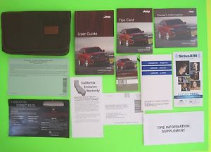 2014 jeep  grand cherokee user guide owner&#039;s manual set &amp; case *oem*