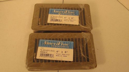 Ameriflow floor register mobile home lot of 2 456b4x8-r 4" x 8"